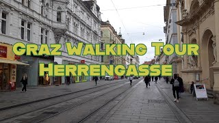 Graz Walking Tour  Herrengasse [upl. by Randene]