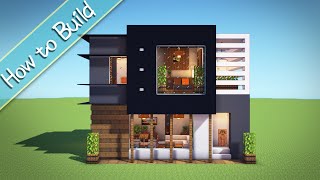 OSHACRA Part90 How to build a compact modern houseおしゃクラ！コンパクトモダンハウスの作り方Minecraft [upl. by Nnaitsirk942]