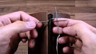 01 Hand Sewing Leather  การเย็บหนังเบื้องต้น [upl. by Ossy932]