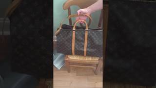 LouisVuittondufflebag Louis Vuitton keepall 55 duffle bag review [upl. by Queena]