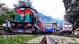 Badulla Night Mail train Departure from Badulla Railway Station with Two Engine [upl. by Levin590]