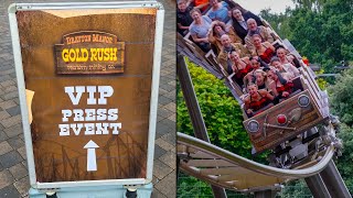 NEW Roller Coaster quotGold Rushquot at Drayton Manor  First RIDE amp Review Press Night 2024 [upl. by Lewie]