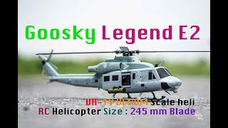 Goosky Legend E2 UH1Y VENOM Scale heli [upl. by Byrne102]