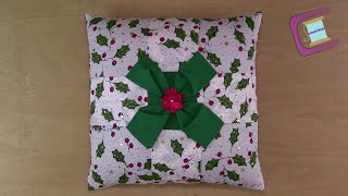 🎁 Cojín Drapeado Navidad 2  Capítulo 3 de 3🎁Smocking CushionManipulating FabricCapitone [upl. by Adelina]