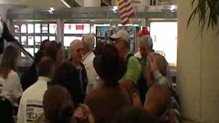 Honor Flight Chicago Arrival with Keesey Hayward 09302009 [upl. by Amie]