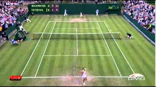 Anna Tatishvili vs Yanina WickmayerWimblendon 2011 2th Round [upl. by Aillicsirp]