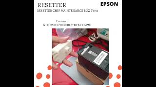 Resetter Chip Maintenance Box Epson T6716 WFC 5290 5790 5210 5710 [upl. by Ahsekin]