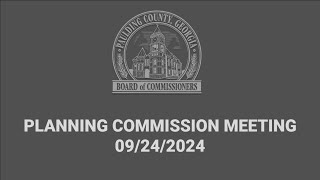 Planning Commission Meeting  09242024 [upl. by Eelrac]