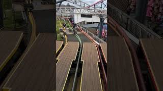 Photo finish  Steeplechase Blackpool Pleasure Beach  Rare Arrow Dynamics Steeplechase Model [upl. by Jard]