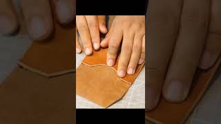 Making A Vachetta leather Credit Card HolderMini Leather Wallet [upl. by Siradal]