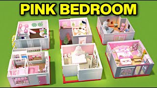 PINK BEDROOM BUILD BATTLE in Bloxburg [upl. by Liesa]