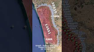 Israeli  Hamas War Animated Map 2023 [upl. by Arlin745]