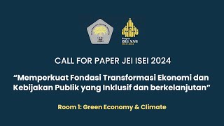 Call For Paper JEI 2024  Room 1 [upl. by Llerod]