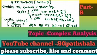 Complex analysis  winding number  csirnetmath July 2024  pyq  residue theorem  SGpathshala [upl. by Kermie815]