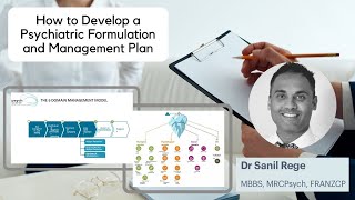 How to Develop a Psychiatric Formulation and Management Plan by Dr Sanil Rege [upl. by Elurd]