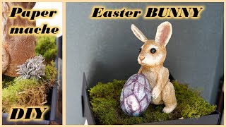 DIY EASTER BUNNY 🐇🐰  Paper mache crafts  Best out of waste [upl. by Georgine615]