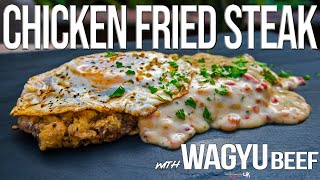 Chicken Fried Steak with Wagyu Beef  SAM THE COOKING GUY 4K [upl. by Erbe]