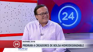 Premian a creadores de bolsas que se disuelven en el agua  24 Horas TVN Chile [upl. by Nehr]