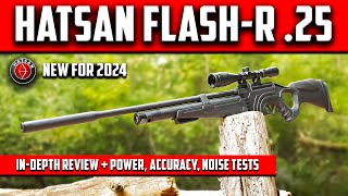 New Hatsan FlashR QE 25 PCP Air Rifle InDepth Review Shooting Tests Best Budget PCP [upl. by Ydnar226]