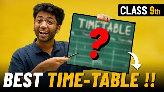 Class 9th TOPPERs TIME TABLE 🔥  Follow This To Score 95 in Class 9th shobhitnirwan17 [upl. by Synn]