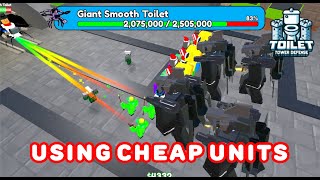 Using cheap units in nightmare mode Toilet Tower DefenseGood strategy [upl. by Byran377]