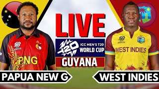 Live West Indies vs Papua New Guinea  Live Score amp Commentary  WI vs PNG Live  T20 WC 2024 [upl. by Prisca]