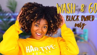 Bomb A Wash amp Go Routine w Black Owned Products  Curl Daze Hair Miche TreLuxe Mielle [upl. by Pebrook]