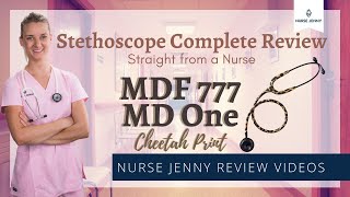 MDF 777 MD One Cheetah Print Stethoscope Review [upl. by Ryder]