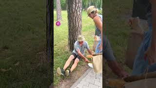 Kind hearted Woman Shares Groceries with Homeless Man shorts [upl. by Hutchings989]