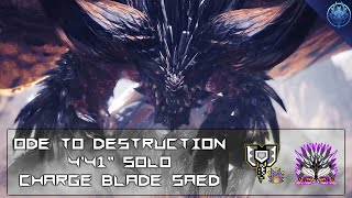 Tempered Ruiner Nergigante 441quot CB SAED Solo  MHW Iceborne PC [upl. by Sivet]