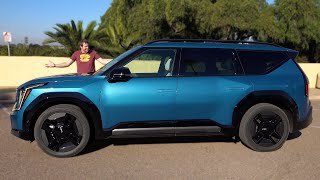 2024 Kia EV9 Review An Affordable ThreeRow EV Crossover [upl. by Janik]