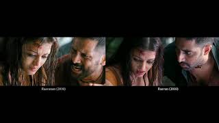 Behne De Song  Raavan  Raavanan  Tamil amp Hindi  Side by Side  Aishwarya Rai  Abhishek  Vikram [upl. by Fairfax5]