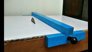 Make A Table Saw Fence Homemade  DIY Movable Fence [upl. by Emelita]