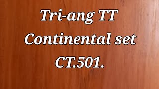 Triang TT CONTINENTAL SET CT501RARE [upl. by Tutt567]