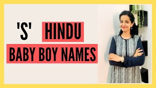 Modern Baby Boy Names Hindu Starting with S  S letter baby boy names [upl. by Ikik]