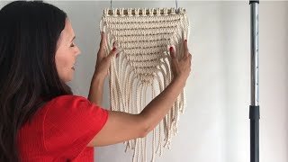 Macrame Wall Hanging  How to Trim [upl. by Mandal]