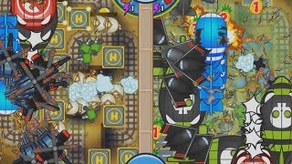 BTD Battles  Nickatnyte vs Superjombombo  Epic Late Game Duel [upl. by Monti]