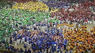 Pilars de sortida Concurs Castells 2024 [upl. by Relyhcs]