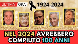 10 Attori Cantanti MORTI che compiono 100 ANNI nel 2024 [upl. by Traggat318]