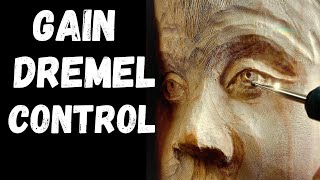 How to carve wood with control  Dremel carving for beginners [upl. by Allemrac]