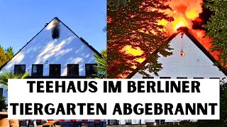 Im Englischen Garten TeehausFeuer nach stundenlangem Kampf gelöscht  Altonaer Straße gesperrt [upl. by Thibaud]