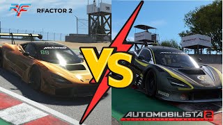 rFactor 2 vs Automobilista 2  Build a Bridge and Get Over Their Old Flaws  McLaren 720s Shootout [upl. by Thurman631]