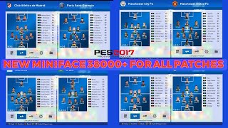 PES 2017NEW MINIFACE PACK NEW SEASON 2024 COMPATIBLE FOR ALL PATCHES [upl. by Omik]