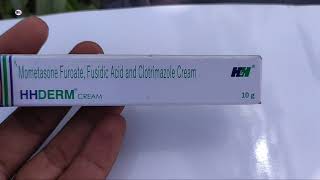 Hhderm Cream  Mometasone Furoate Fusidic Acid amp Clotrimazole Cream  Hhderm Cream uses benefits [upl. by Aisemaj]