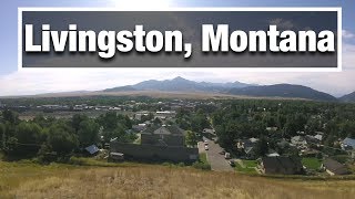 City Walks Livingston Montana virtual treadmill walking tour [upl. by Sldney79]