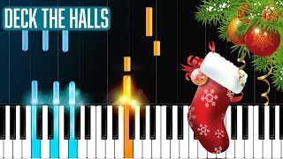 quotDeck The Hallsquot Piano Tutorial  Chords  How To Play  Cover [upl. by Aivirt]