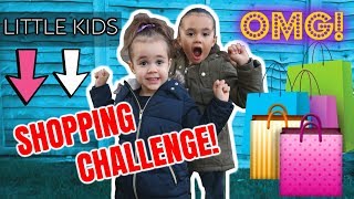 LITTLE KIDS CLOTHING SHOPPING CHALLENGE👭 [upl. by Bruno529]