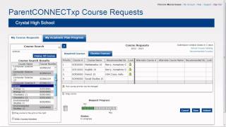 ParentCONNECTxp Course Requestsmov [upl. by Arammahs]