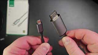 UGREEN USB C to DisplayPort Cable 2M 8K60Hz 4K240Hz 2K240Hz  Unboxing [upl. by Enal]