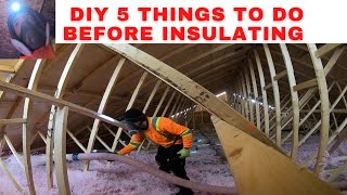 Diy attic insulation5 things to do before you insulate your attic [upl. by Salkin]